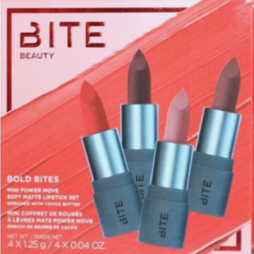 NWT- Bite Travel Set - 4 Mini Lipsticks - Picture 1 of 2